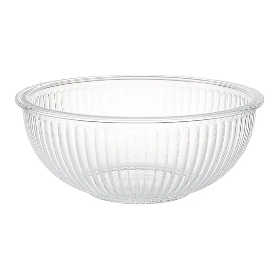 Чаша стеклянная с бамбуковой крышкой harmy, 3,5 л