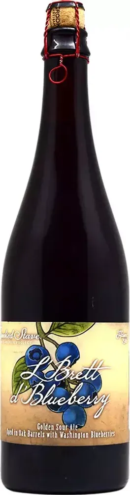Пиво Крукед Стэйв Л&#39;Бретт Д&#39;Блюберри 2016 / Crooked Stave L&#39;Brett d&#39;Blueberry 2016 0.75л - 1шт