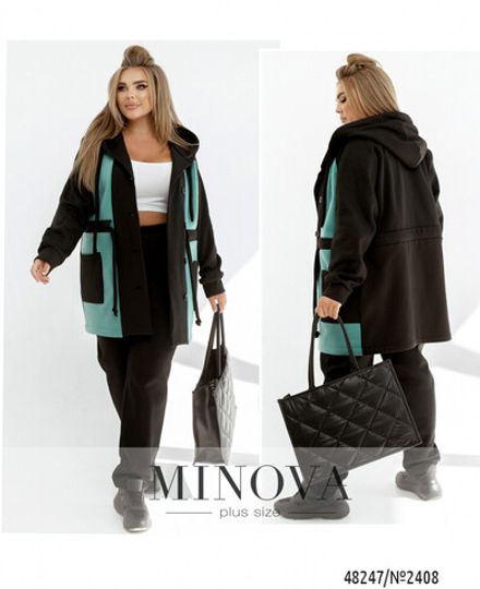 Костюм 2408-мята-черный Minova Фото 1