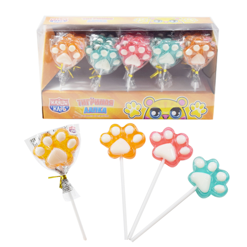 Карамель н/пал "Тигриная лапка" ассорти 12*30шт 15г