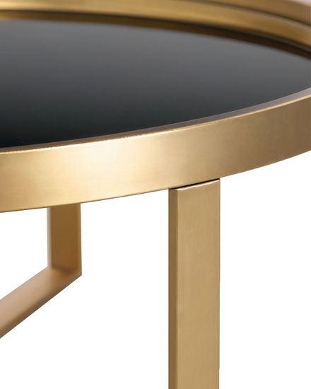 Чёрный кофейный стол “Ульм”