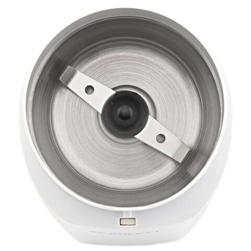 Кофемолка SCARLETT SC-CG44506, 160 Вт, объем 60 г, пластик, ножи из нержавеющей стали, белая с рисунком