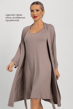 Пеньюар Шелк вискозы (латте) П14486-52М LT Collection