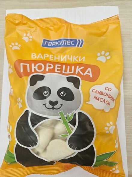 Варенички Пюрешка со сливочным маслом, Геркулес