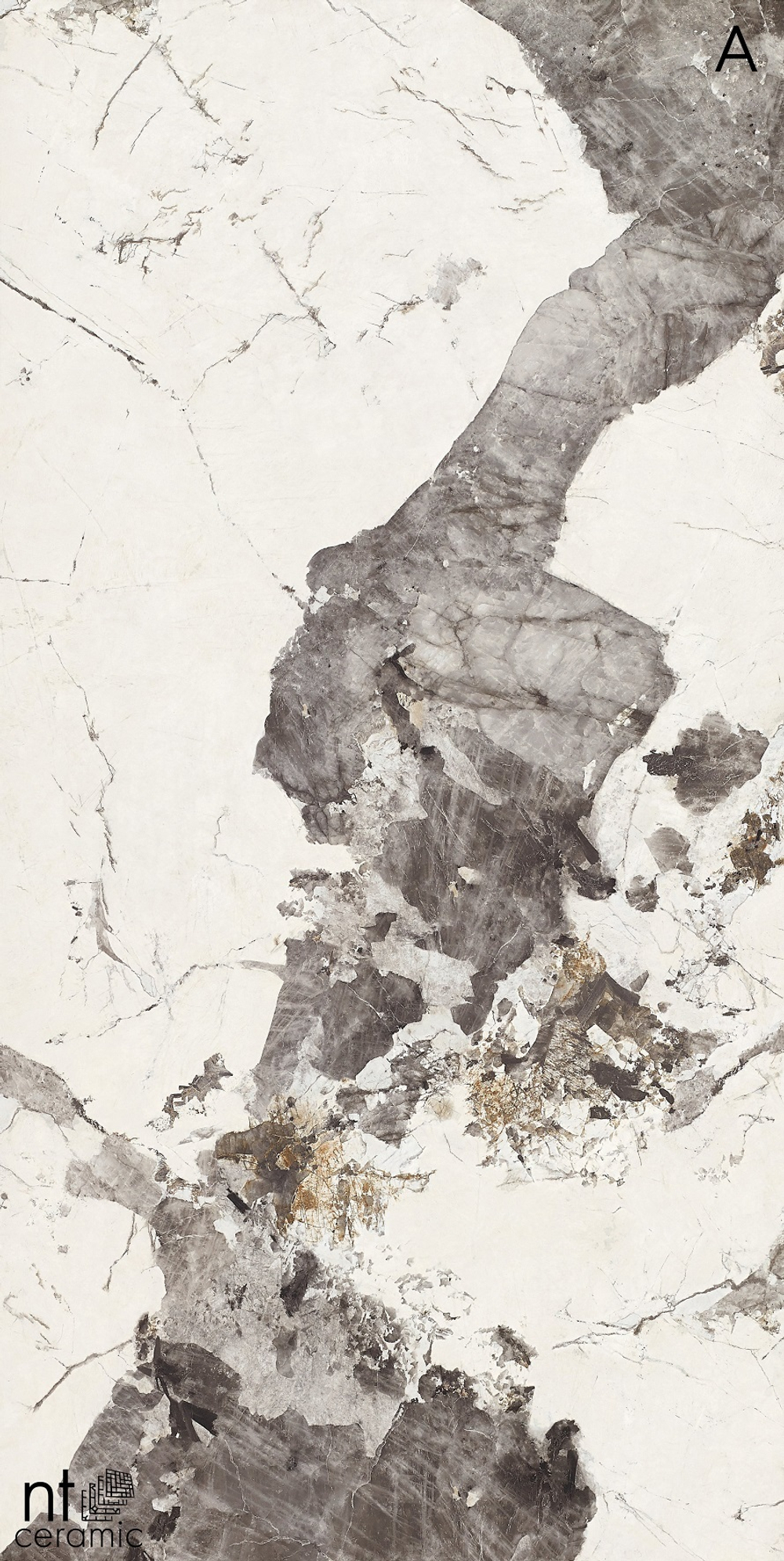 NT CERAMIC. Керамогранит Atlas Home Atlas Grey 270*120 Лаппатированный