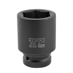 Головка ударная глубокая 1'', 45мм (6гр.) RockForce##Rock FORCE RF-48510045