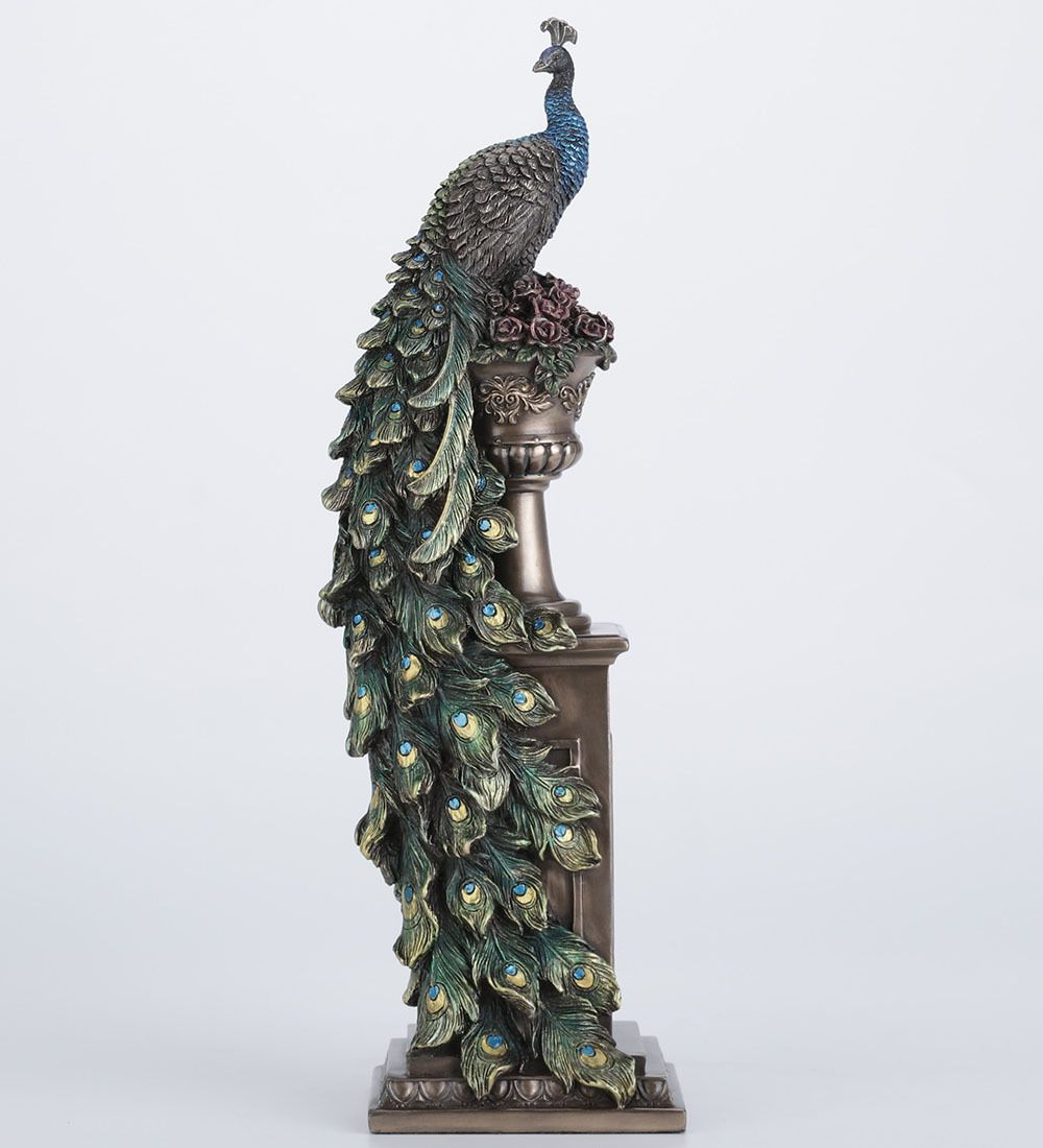 Veronese WS-1335 Статуэтка «Павлин на колонне»