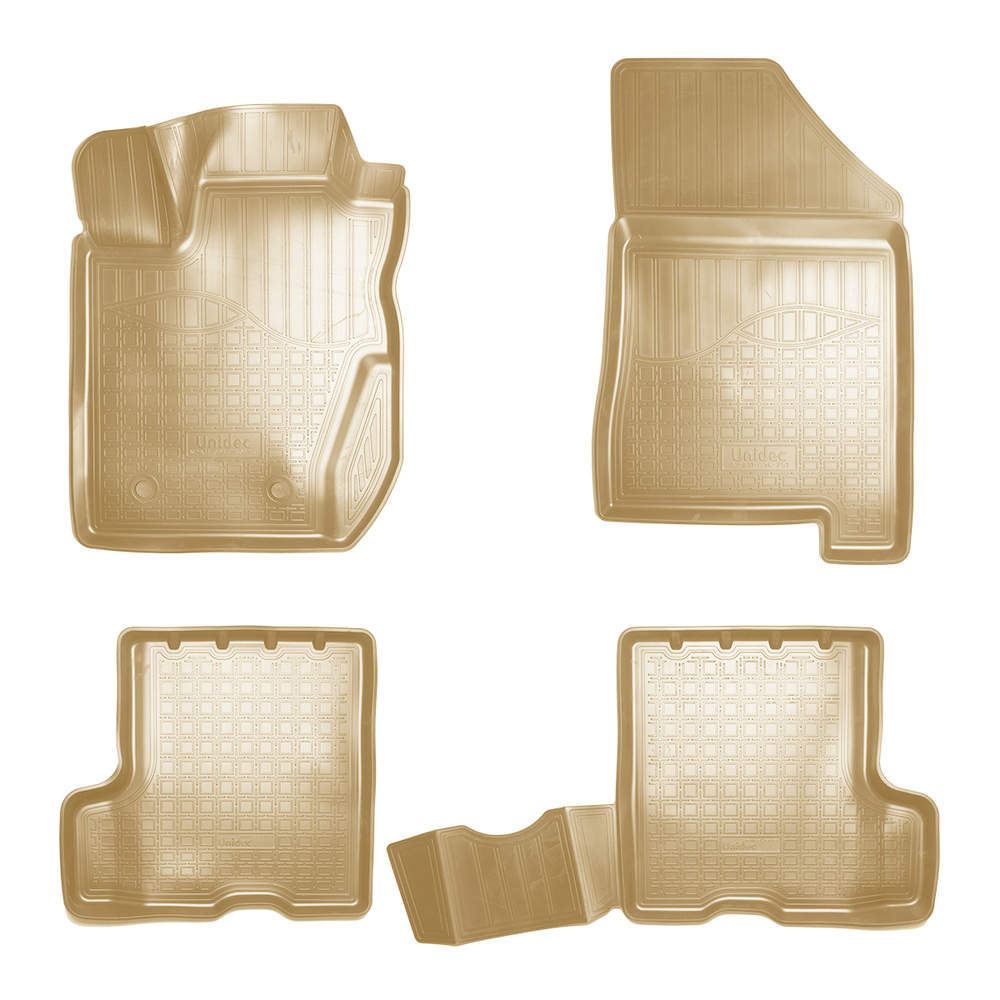 Ковры в салон Norplast/Unidec для VAZ Lada X-Ray (2015-)Полиуретан,Бежевый,с ящиком арт.NPA11-C94-751-B