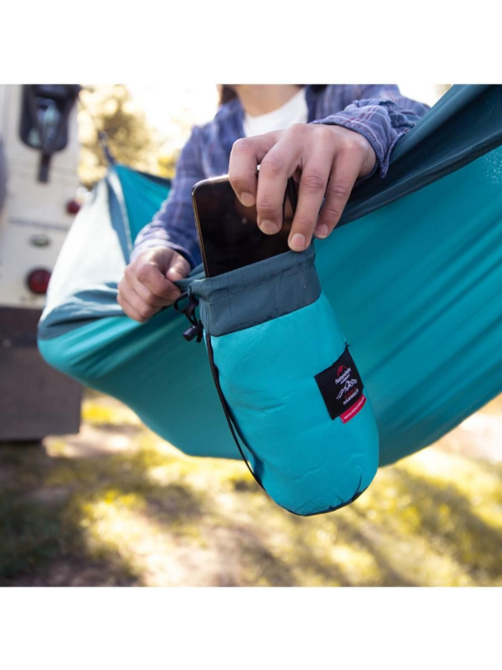 Гамак Naturehike NH21DC011 340T одноместный ультралёгкий зеленый