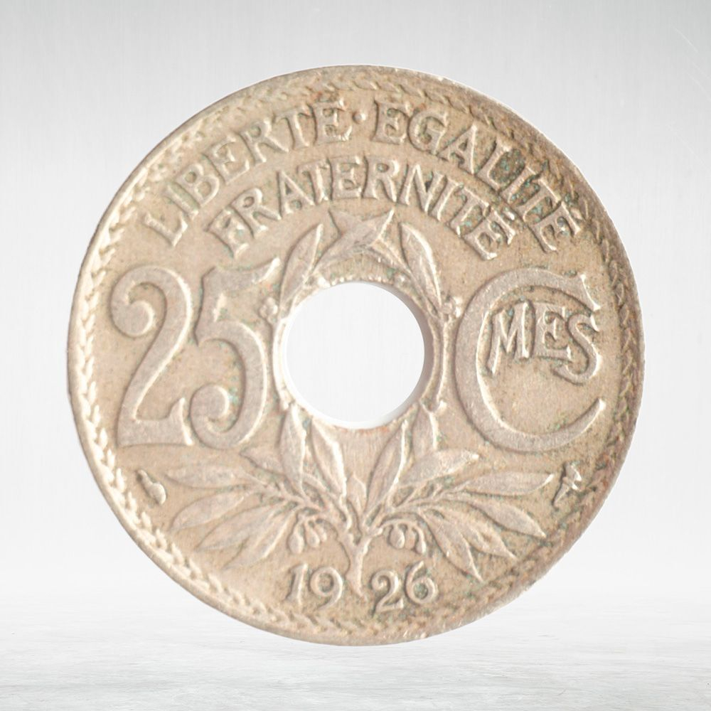 France, 25 Centimes 1926 - Edmond-Émile Lindauer, XF