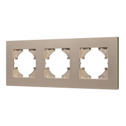 Рамка пластиковая FRM-PERIO-PL-3-GD (Arlight, -) 049757