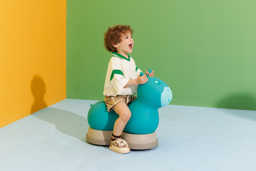 Надувной прыгун-каталка Micro Air Hopper II, аква