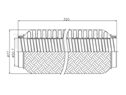 Гофра глушителя 50x320 мм InterLock UNIO EXP-50320L