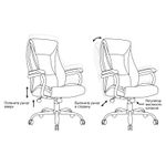 Кресло руководителя Helmi HL-ES10 "Stable", повышенной прочности, экокожа черная, до 250кг