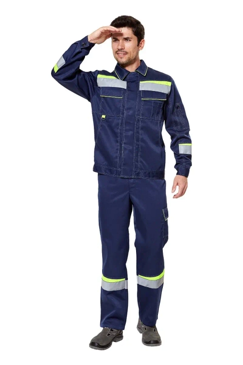 Костюм "Комфорт 2" т.синий/неоновый (р. 44-46/170-176)