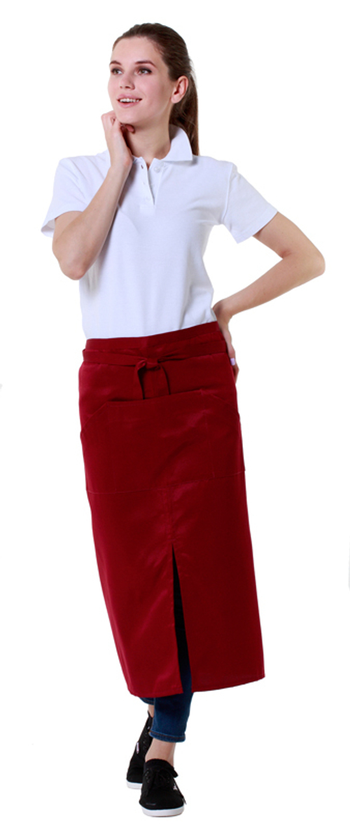 Фартук официанта бордовый
