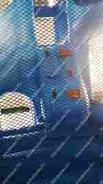 Детский надувной батут "Границы радости", синий, 3,5*3*3 м