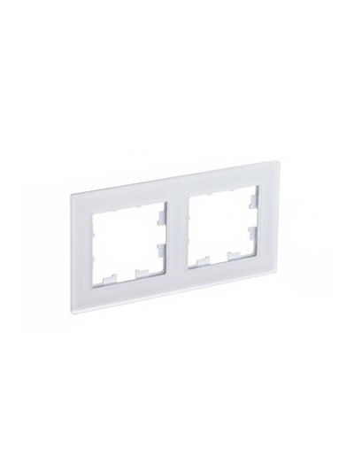 Рамка 2-м AtlasDesign Nature матов. стекло бел. SE ATN330102