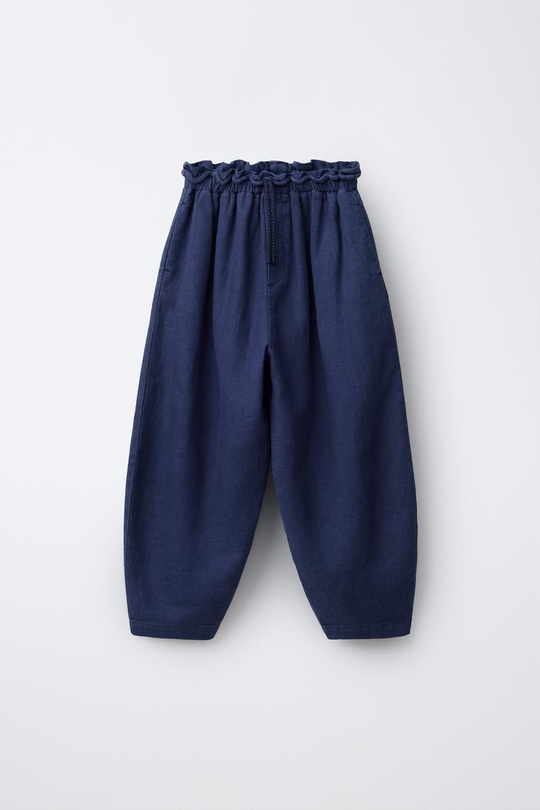 ZARA БРЮКИ-АЛАДДИНЫ ИЗ РАМИ, СИНИЙ