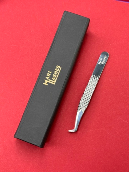 Пинцет Mari Lashes Shop Сапожек Зеркальный Удлиненный