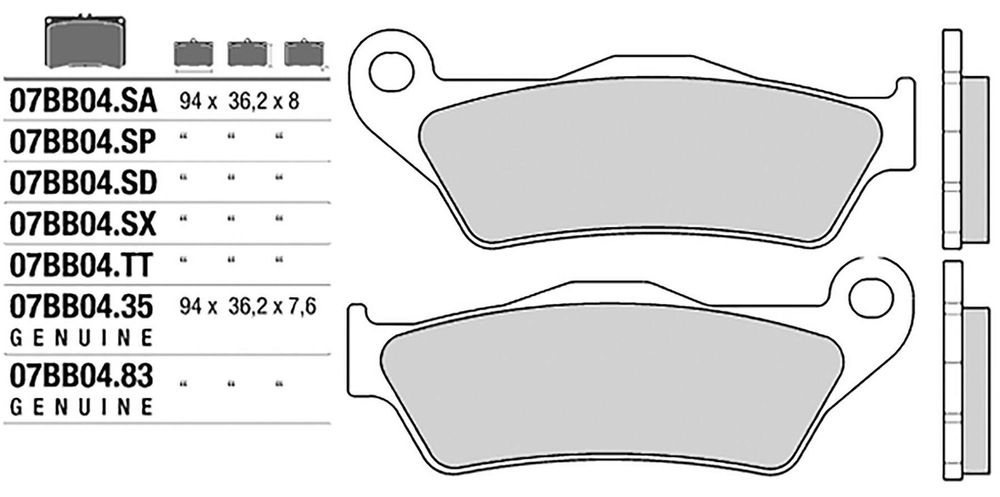 BREMBO Тормозные колодки 07BB0459