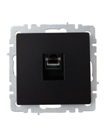 BRITE Розетка компьютерная RJ45 кат.6 РК11-БрЧ черный IEK