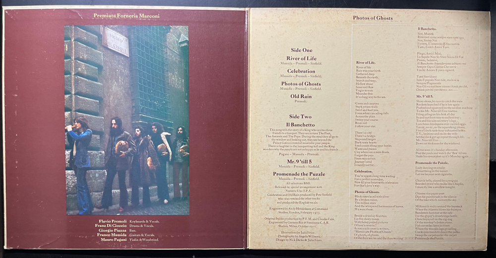 Premiata Forneria Marconi ‎– Photos Of Ghosts (Япония 1973г.)