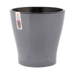 Горшок цветочный Лея 5л двойной серый (комплект 8 шт)