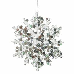 GAEM Украшение новогоднее "Снежинка", L9,5 W0,2 H10 см