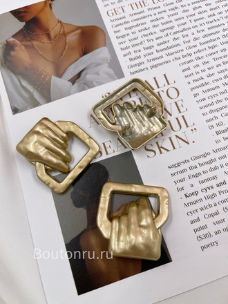 Пуговицы Скиапар. "Рука" античное золото