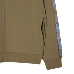 Куртка теннисная Lacoste Zipped Colour-Block - khaki green/white