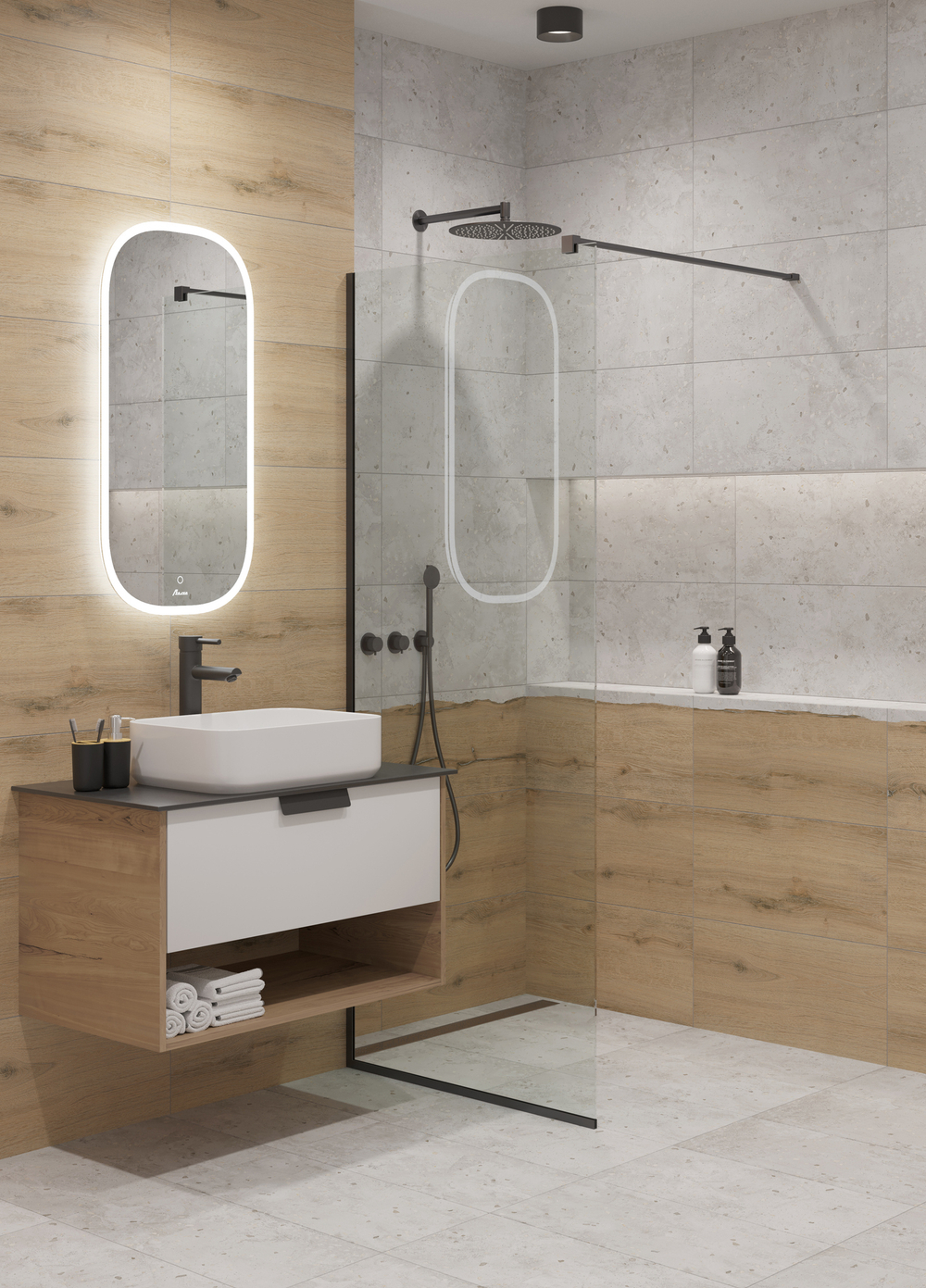 Керамогранит LB Ceramics Форсса 30x60.3 см 1.44 м² матовый цвет разноцветный