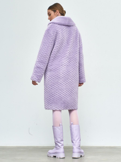 Шуба женская чебурашка тедди эко