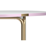 Столик кофейный LATITUDE Ror, 75х50 см, латунь/серый/розовый