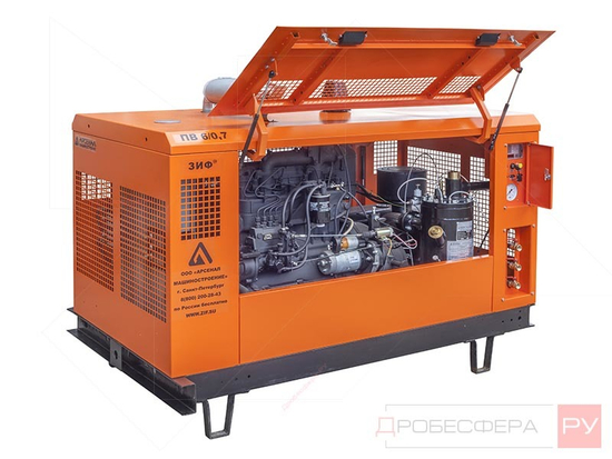 Дизельный винтовой компрессор ЗИФ-ПВ-5/1,3 без шасси