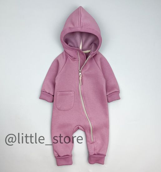 Комбинезон "Simple" из футера с начесом, Орхидея