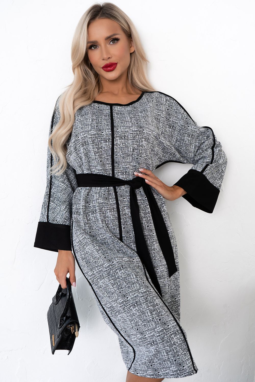 Платье Алана (серый)-46р-р Р11-1231 Nikol