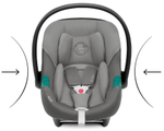Коляска Cybex Balios S Lux TPE complete Aton S2 Lava Grey 3 в 1 Chocolate Brown с дождевиками