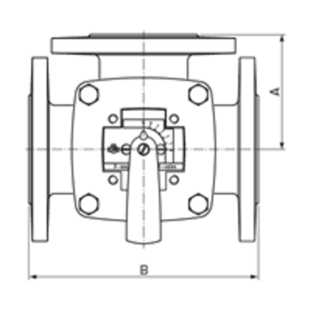 Клапан трехходовой регулирующий фланцевый Esbe 3F50, KVS 60
