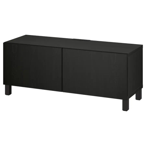 Тумба под ТВ - IKEA BESTÅ/BESTA, 120x42x48 см, черный, Бесто ИКЕА