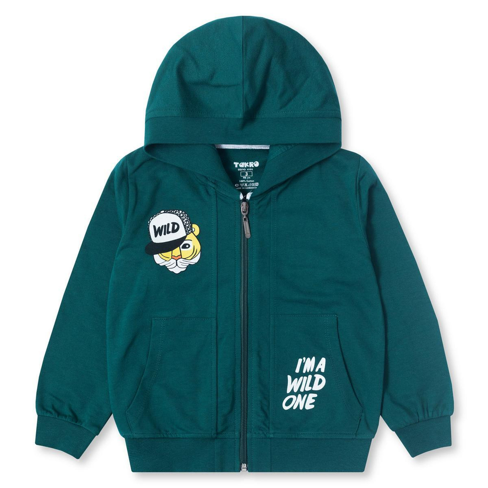 Джемпер д/мал р.110 зел (Такро) 1428F-3/6