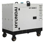 Электростанция дизельная с воздушным охлаждением HYUNDAI DHY 16000SE-3 в кожухе