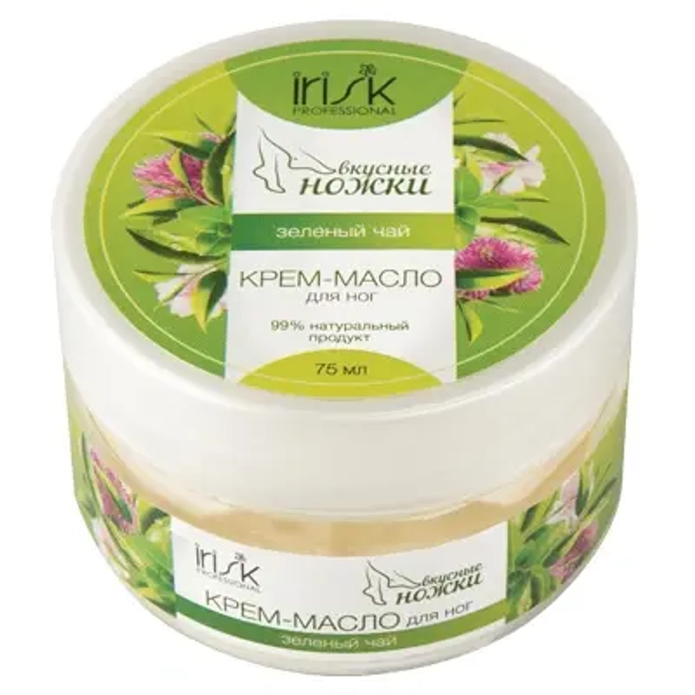IRISK Крем-масло для ног Вкусные ножки Зеленый чай, 75мл
