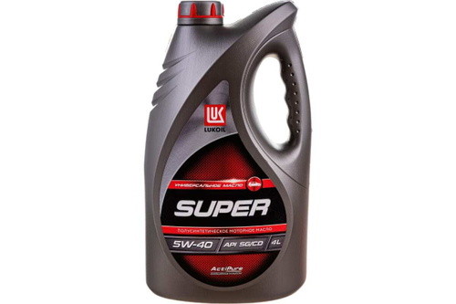 Масло моторное полусинтетическое Лукойл СУПЕР  5W40  SG/CD  4л