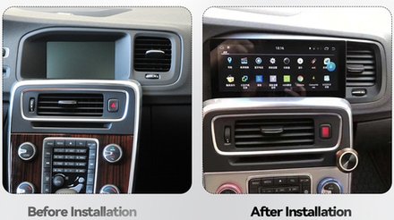 Магнитола для Volvo S60/V60 2015-2018 (вместо 7" экрана, поддержка штатного меню) - Carmedia JT-8002 экран 8.8", Android 10, ТОП процессор, 4Гб-64Гб