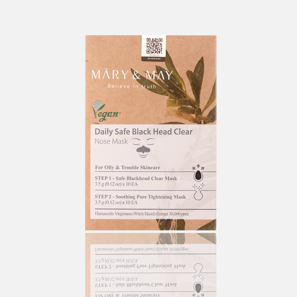 Маска для носа от черных точек Mary&amp;May Daily Safe Black Head Clear Nose Mask