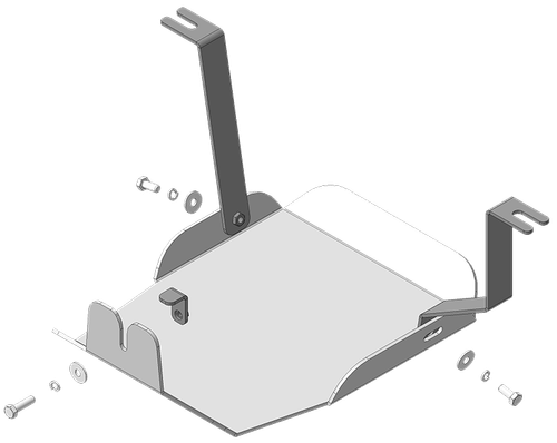 Защита алюминиевая 4 мм ЗДф Hyundai Tucson с 2021 г; KIA Sportage с 2022 г. MOTODOR.340903