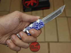 Нож Microtech UTX-85 T/E , клинок танто - восточные рисунки + запчасти RK-403