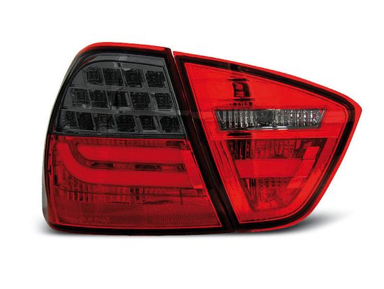 Задние фонари Bmw 3 E90 red smoke led bar