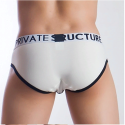 Мужские трусы слипы белые Private Structure NOS Spectrum White Brief PST0060